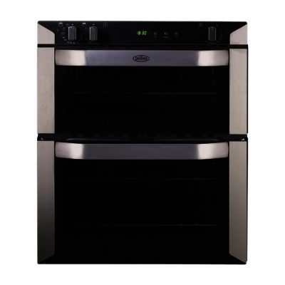 Belling BI70FP Built-under Double Fan Oven with Programmer in Stainless Steel Belling BI70FP Built-under Double Fan Oven with Programmer in Stainless Steel
